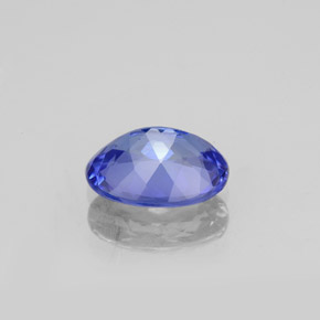 Tanzanite naturale blu da 1,30 ct, taglio ovale, VVS