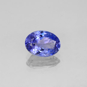 Tanzanite naturale blu da 1,20 ct, taglio ovale, VVS-VS