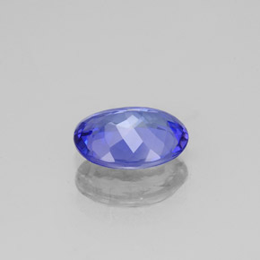 Tanzanite naturale blu da 1,26 ct, taglio ovale, VS