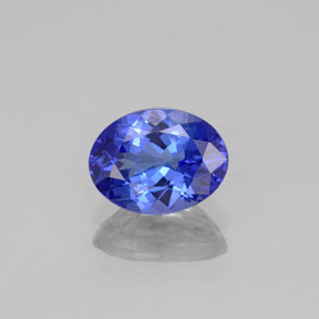 Tanzanite naturale blu da 1,45 ct, taglio ovale, VVS