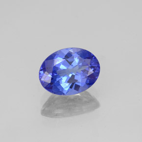 Tanzanite naturale blu da 1,45 ct, taglio ovale, VVS