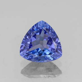 Tanzanite naturale blu da 1,20 ct, trillion, VS