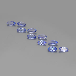 Tanzanite naturale blu da 3,37 ct, marchesa, VS-SI