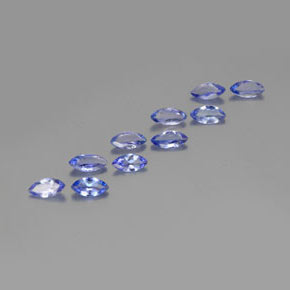Tanzanite naturale blu da 3,37 ct, marchesa, VS-SI