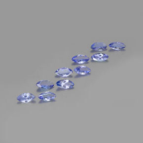Tanzanite naturale blu da 3,01 ct, marchesa, VS-SI