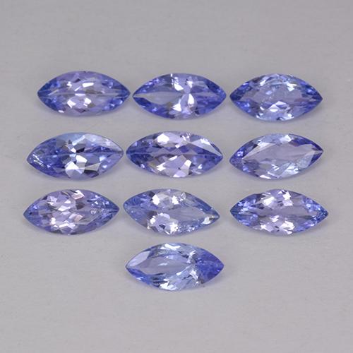 Gemme di Tanzanite Intenso Viola Blu naturale da 3.30 ct, Taglio marquise, VS-SI