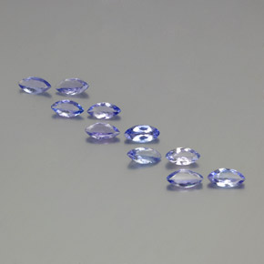 Gemme di Tanzanite Blu intenso naturale da 3.30 ct, Taglio marquise, VS-SI