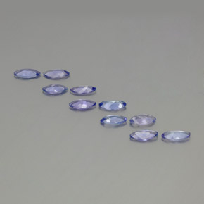 Gemme di Tanzanite Blu intenso naturale da 3.30 ct, Taglio marquise, VS-SI