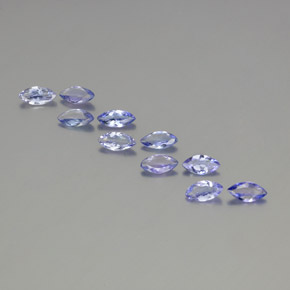 Gemme di Tanzanite Intenso Viola Blu naturale da 3.28 ct, Taglio marquise, VS-SI
