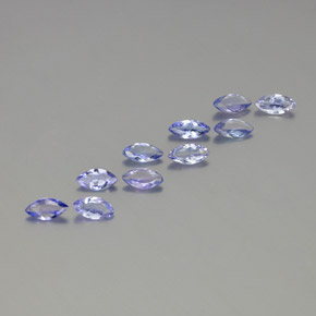 Gemme di Tanzanite Intenso Viola Blu naturale da 3.28 ct, Taglio marquise, VS-SI