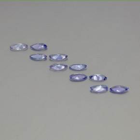 Gemme di Tanzanite Intenso Viola Blu naturale da 3.28 ct, Taglio marquise, VS-SI