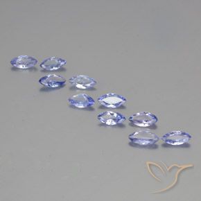 Gemme di Tanzanite Viola Blu naturale da 2.97 ct, Taglio marquise, VS-SI