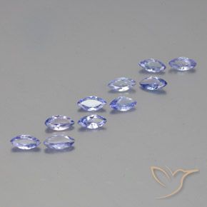 Gemme di Tanzanite Viola Blu naturale da 2.97 ct, Taglio marquise, VS-SI
