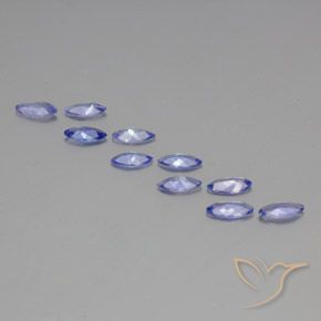 Gemme di Tanzanite Viola Blu naturale da 2.97 ct, Taglio marquise, VS-SI