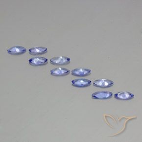 Gemme di Tanzanite Blu elettrico naturale da 3.08 ct, Taglio marquise, VS-SI