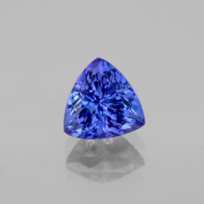 Tanzanite naturale blu da 1,33 ct, trillion, VS