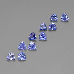 Tanzanite naturale blu da  ct, trillion, VS
