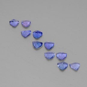 Tanzanite naturale blu da  ct, trillion, VS