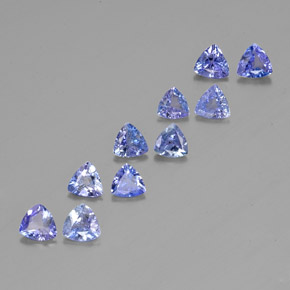 Tanzanite naturale blu da  ct, trillion, VS