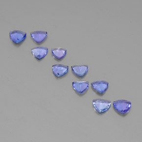 Tanzanite naturale blu da  ct, trillion, VS