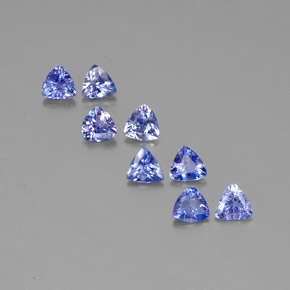 Tanzanite naturale blu da  ct, trillion, VS