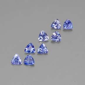 Tanzanite naturale blu da  ct, trillion, VS