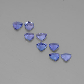 Tanzanite naturale blu da  ct, trillion, VS