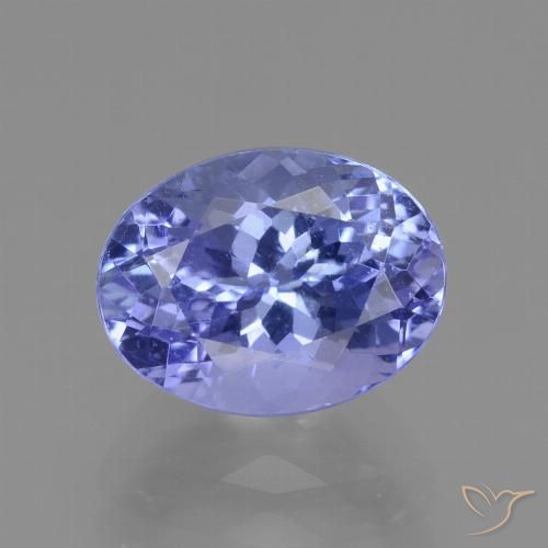 2.20ct Naturale Intenso Viola Blu Tanzanite, Ovale, VVS-VS