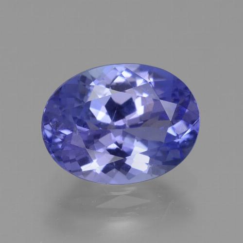 Tanzanite naturale blu da 1,89 ct, taglio ovale, VVS-VS