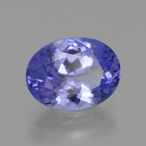 Tanzanite naturale blu da 1,89 ct, taglio ovale, VVS-VS