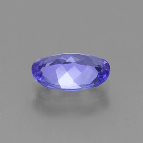 Tanzanite naturale viola da 1,42 ct, taglio ovale, VVS