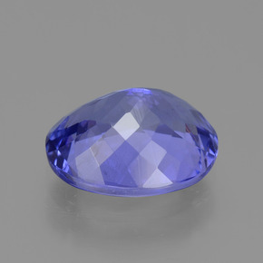 Tanzanite naturale blu da 2,08 ct, taglio ovale, VS