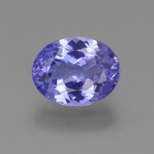Tanzanite Viola brillante naturale da 2.11 ct, Taglio ovale, VS