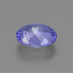Tanzanite Viola brillante naturale da 2.11 ct, Taglio ovale, VS