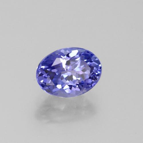 Tanzanite naturale blu da 1,36 ct, taglio ovale, VS