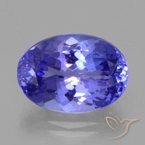 10.52ct Naturale Intenso Viola Blu Tanzanite, Ovale, VVS