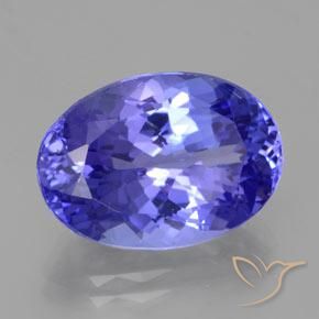 Tanzanite Intenso Viola Blu naturale da 10.52 ct, Ovale, VVS