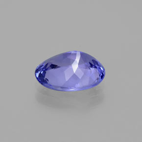 Tanzanite Intenso Viola Blu naturale da 1.86 ct, Taglio ovale, VVS