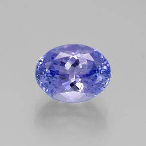 Tanzanite Intenso Viola Blu naturale da 2.67 ct, Taglio ovale, VS