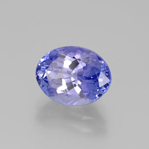 Tanzanite Intenso Viola Blu naturale da 2.67 ct, Taglio ovale, VS