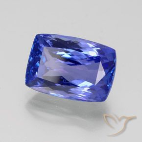 Tanzanite Viola Blu naturale da 7.06 ct, Cuscino, VS