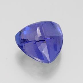 Tanzanite naturale blu da 7,47 ct, trillion, IF