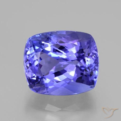 7.98ct Naturale Intenso Viola Blu Tanzanite, Cuscino, VVS-VS