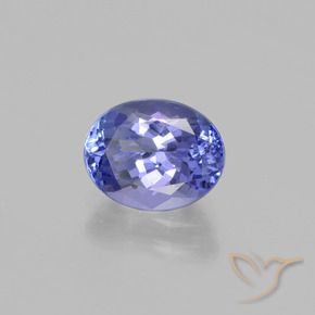 Tanzanite intenso viola blu naturale da 2,48 ct, taglio ovale, VVS-VS