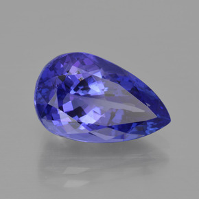 Tanzanite naturale blu da 6,93 ct, taglio a pera, IF