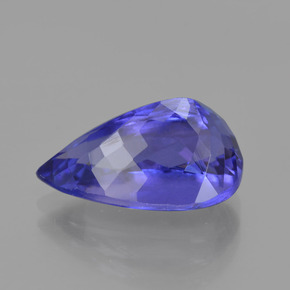 Tanzanite naturale blu da 6,93 ct, taglio a pera, IF