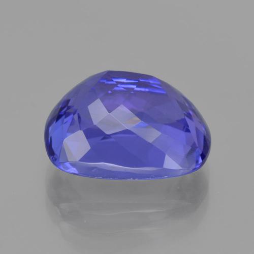 Tanzanite intenso viola blu naturale da 6,92 ct, taglio a cuscino, VVS