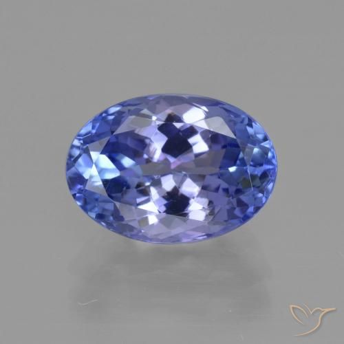 Tanzanite naturale blu da 3,22 ct, taglio ovale, VVS