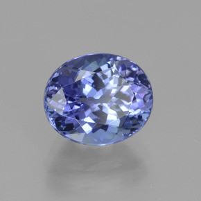 Tanzanite naturale blu da 3,48 ct, taglio ovale, VVS