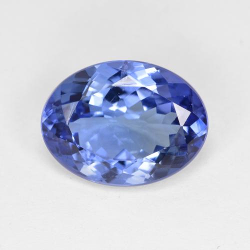 Tanzanite naturale blu da 3,96 ct, taglio ovale, VS-SI